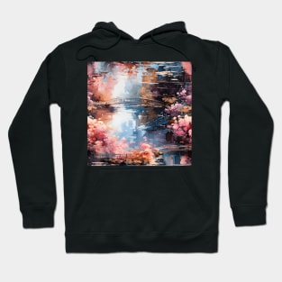 Monet Style Water Lilies 16 Hoodie